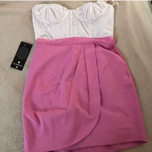 Bebe strapless dress